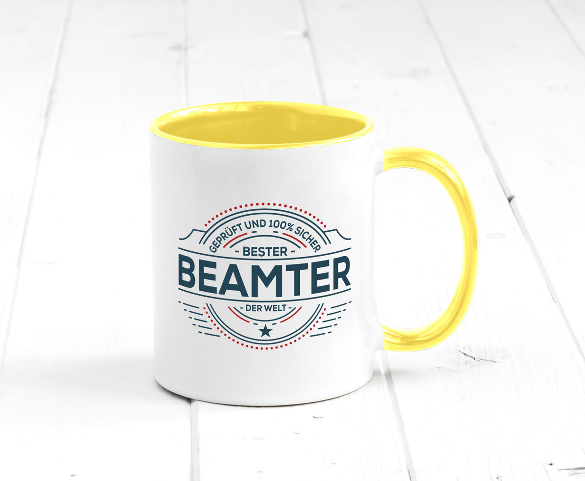 Geprüft und sicher: Beamter | Verbeamtung Dienst Humor Geschenkidee Tasse