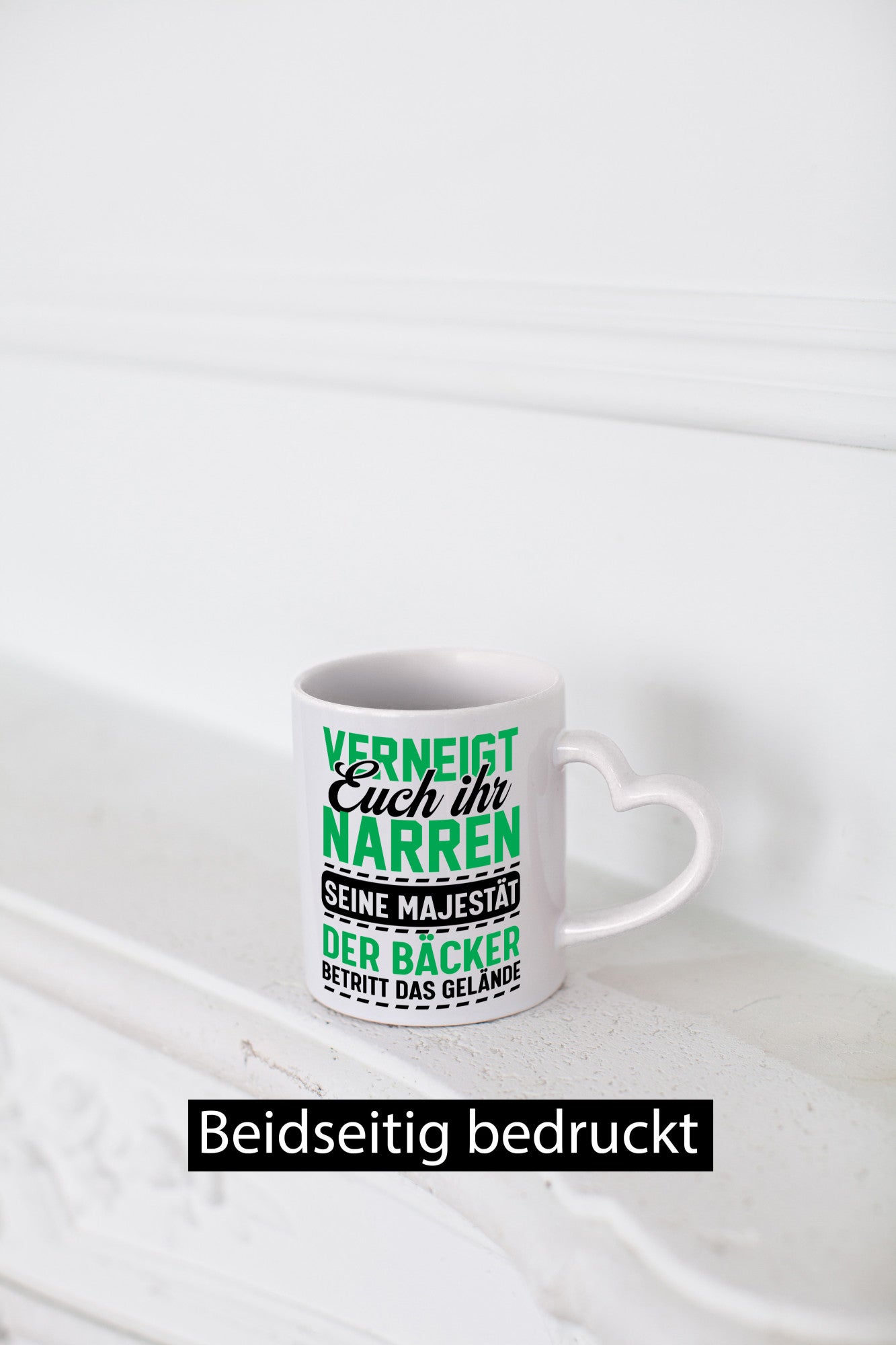 Der Bäcker betritt den Raum | Verneigt euch meister Humor Geschenkidee Tasse