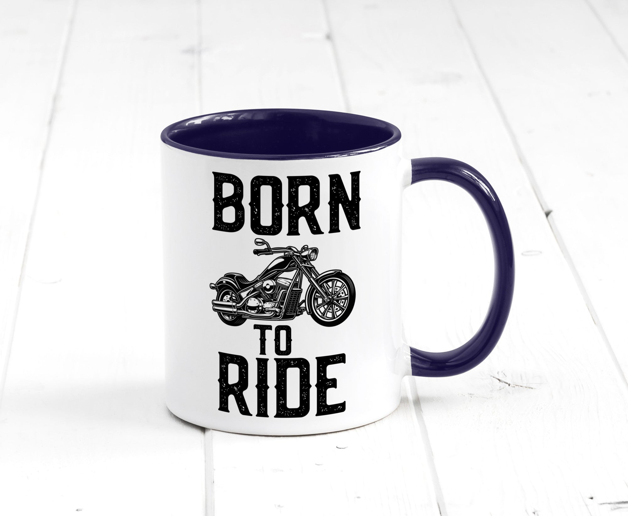 Born to ride | Biker Tasse Motorradfahrer Motorrad lustiger Spruch Geschenk
