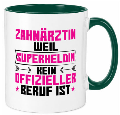 Superheldin Zahnärztin | Zahnmedizin Beruf Geschenkidee Arbeit Kollegen Büro