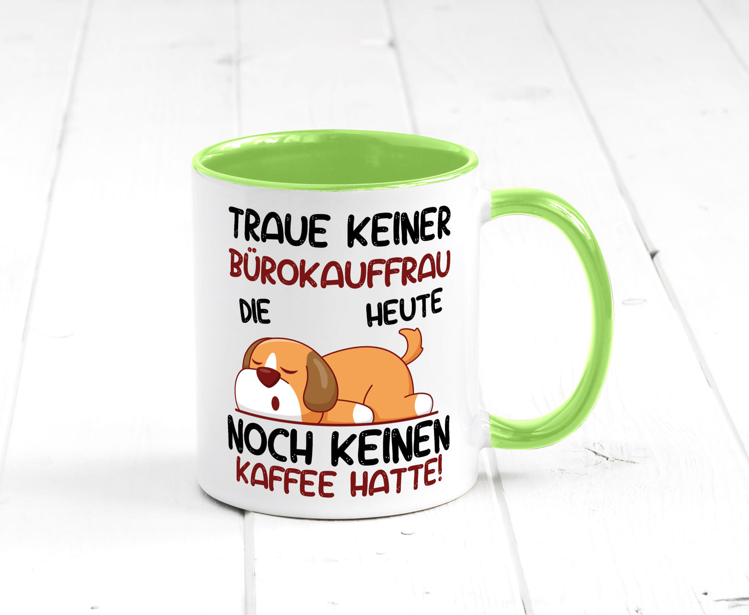 Traue keiner Bürokauffrau | Kauffrau lustig Arbeit Kollegen Büro Geschenk Tasse