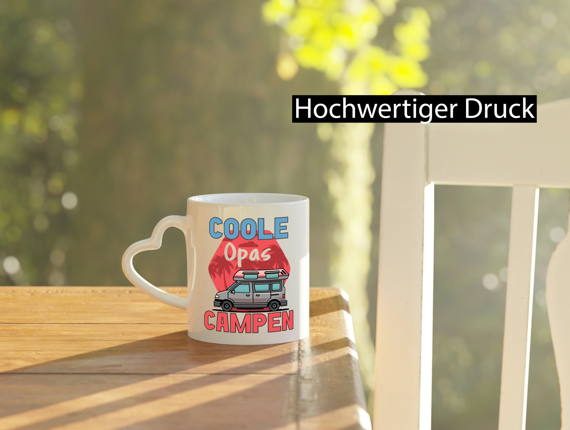 Coole Opas campen | Campingwagen Palmen Geschenk Familie Geschenkidee lustiger
