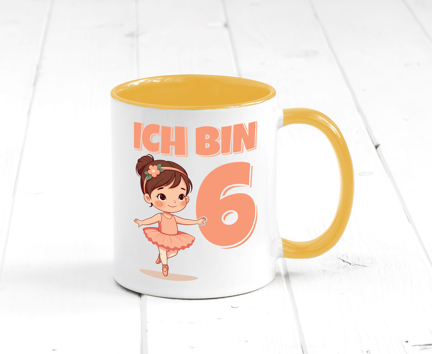 6 Geburtstag | Jahre Ballerina Mädchen Ballet lustig Geschenkidee Geschenk Tasse