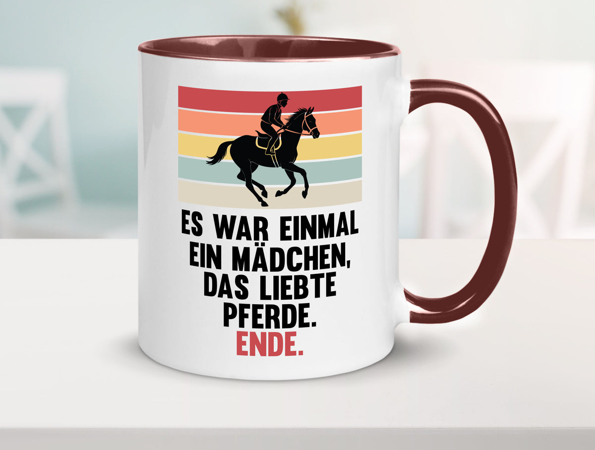 Es war einmal ein Mädchen das Liebte Pferde | lustig Humor Geschenkidee Tasse