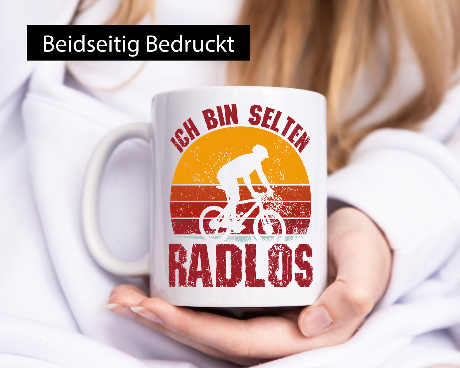Ich bin Selten Radlos | Radfahrer Mountainbike Humor Geschenkidee Tasse