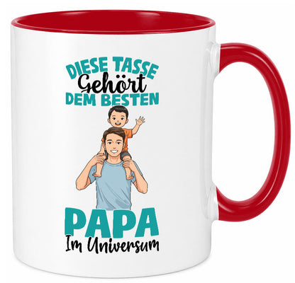 Im Universum: Papa | Vatertag Daddy Familie Humor Geschenkidee Tasse