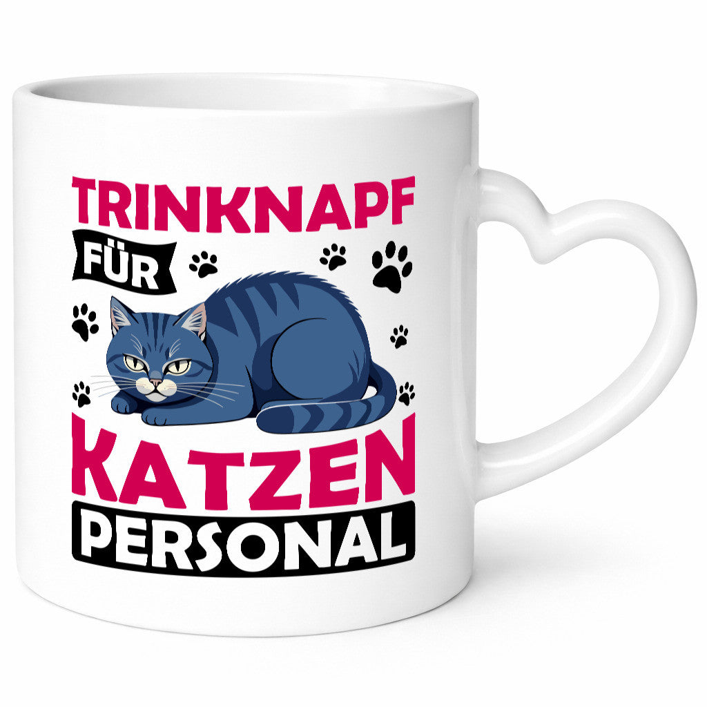 Katzen Personal | Katzenbesitzer Tasse Katze Humor vl10 lustig Tierliebhaber