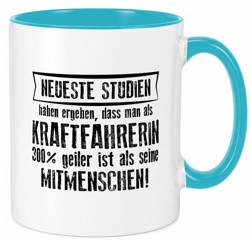 Neuste Studien: Kraftfahrerin | Lastwagen LKW Fahrerin Humor Geschenkidee Tasse