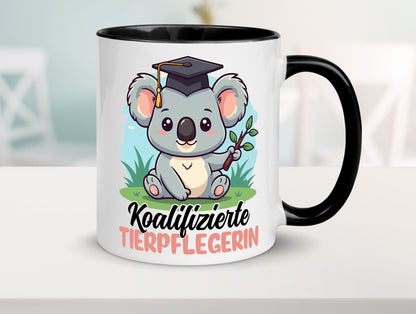 Koalifizierte Tierpflegerin | Pflegeberuf Tierheim lustiger Spruch Geschenk Tasse