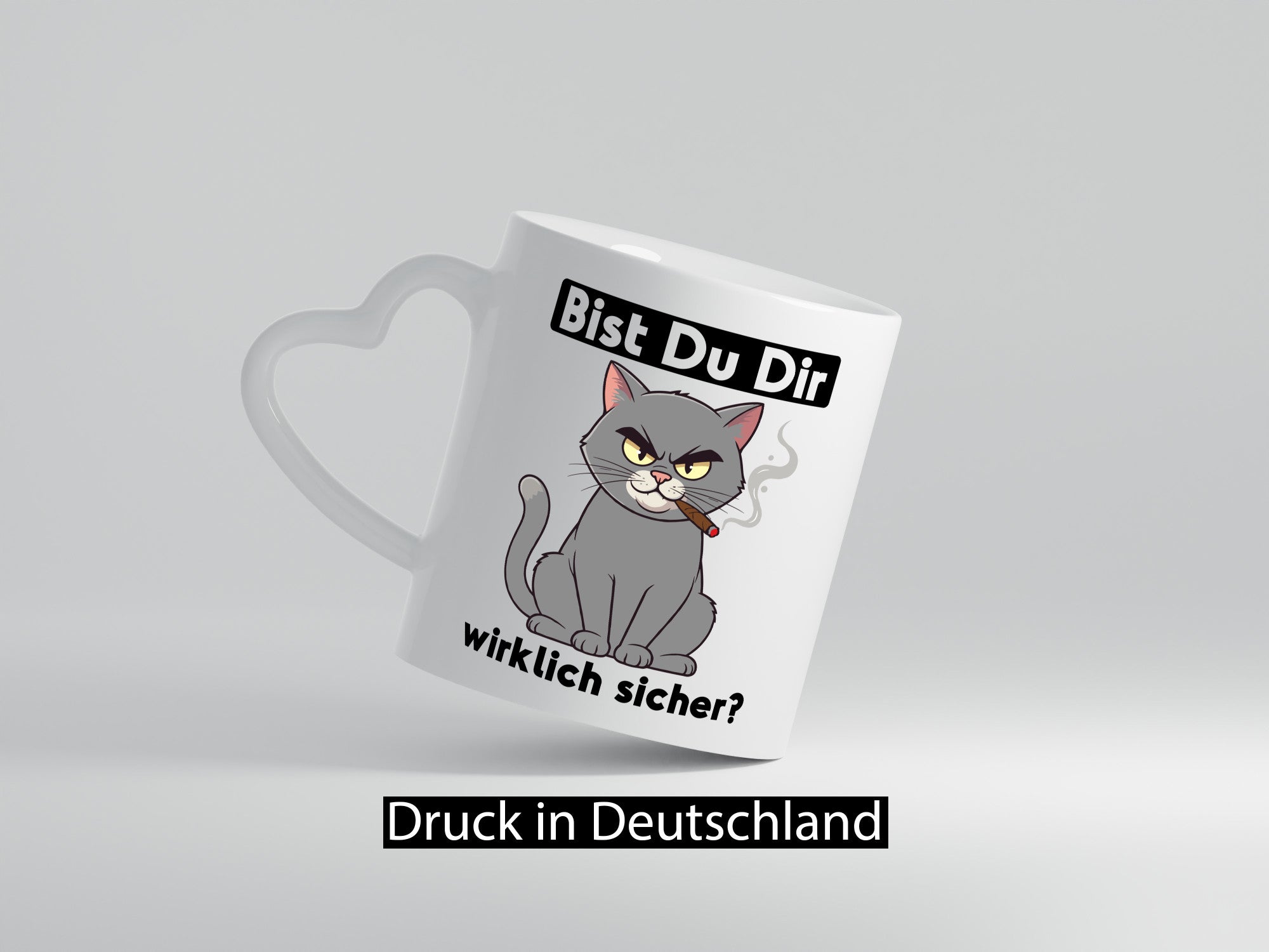 Bist du dir wirklich sicher? | Böse Katze Geschenk Tierliebhaber Humor lustiger