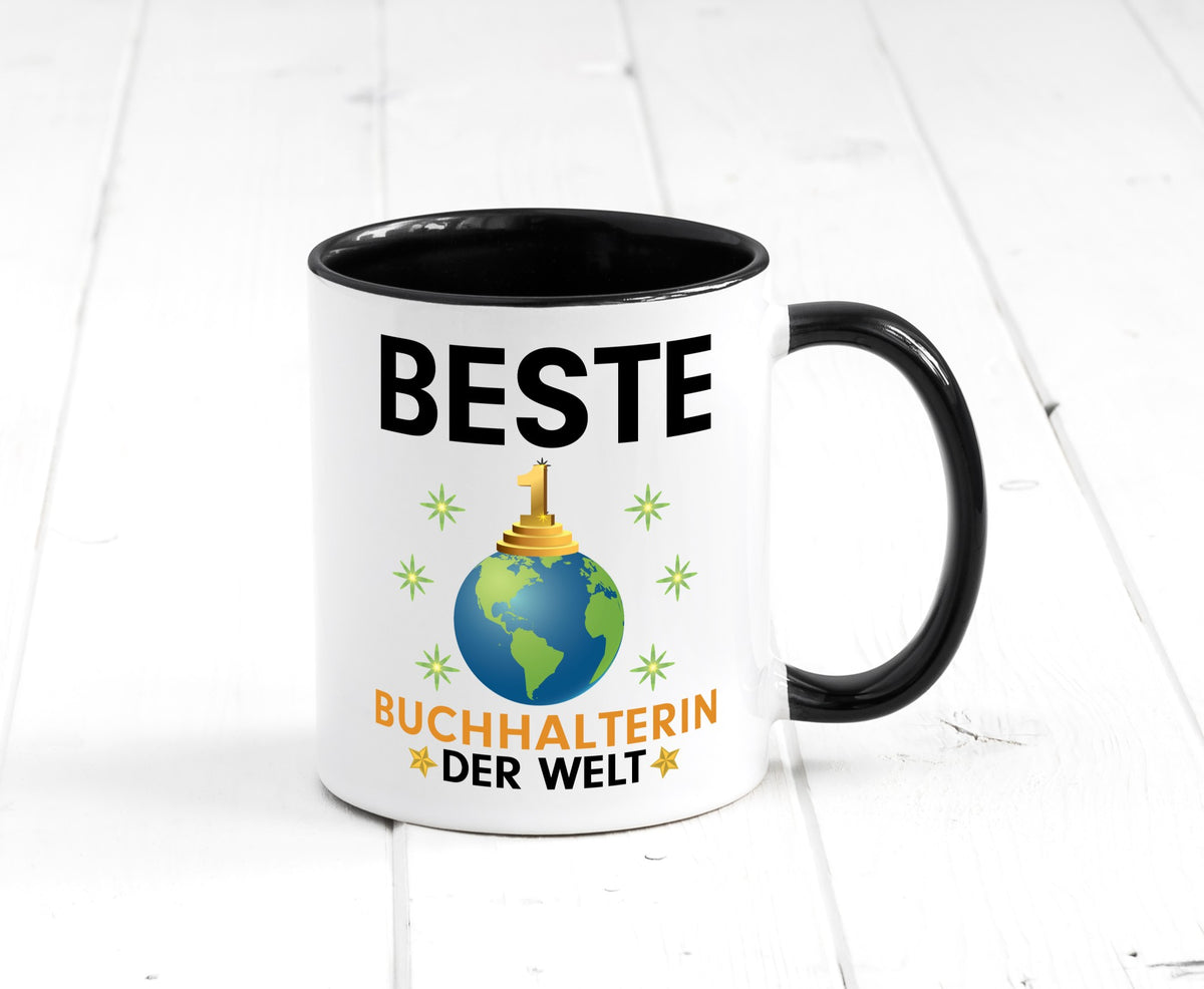 Welt Beste Buchhalterin | Buchhaltung Humor Geschenk Geschenkidee lustiger Tasse