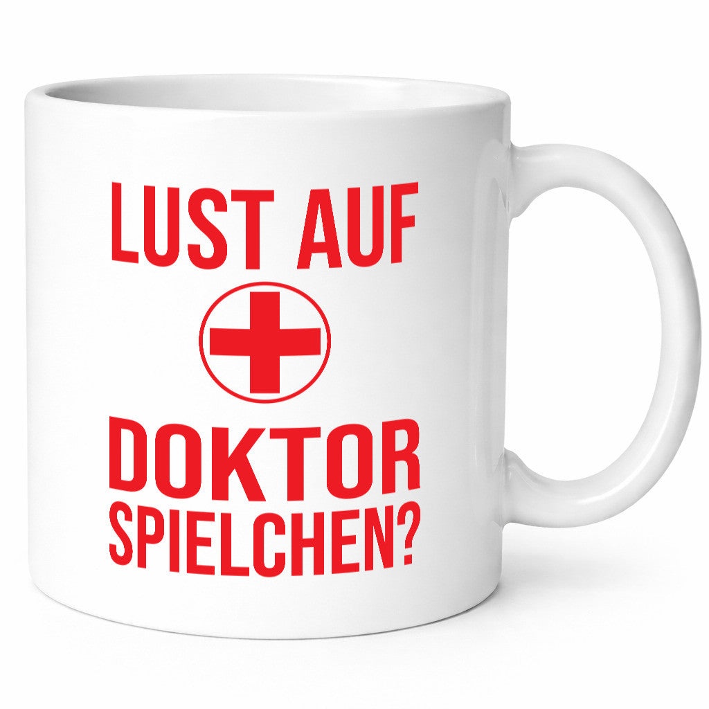 Doktorspielchen | Kreis Kreuz Humor Geschenkidee Tasse