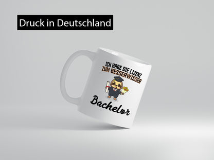 Ich hab die Lizenz zum besserwisser | Bachelor Geschenk Humor Geschenkidee