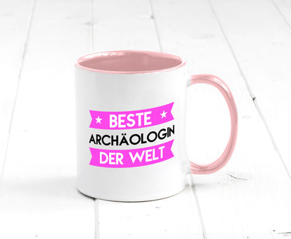 Beste Archäologin| Archäologie | Forscherin Humor Geschenkidee Tasse