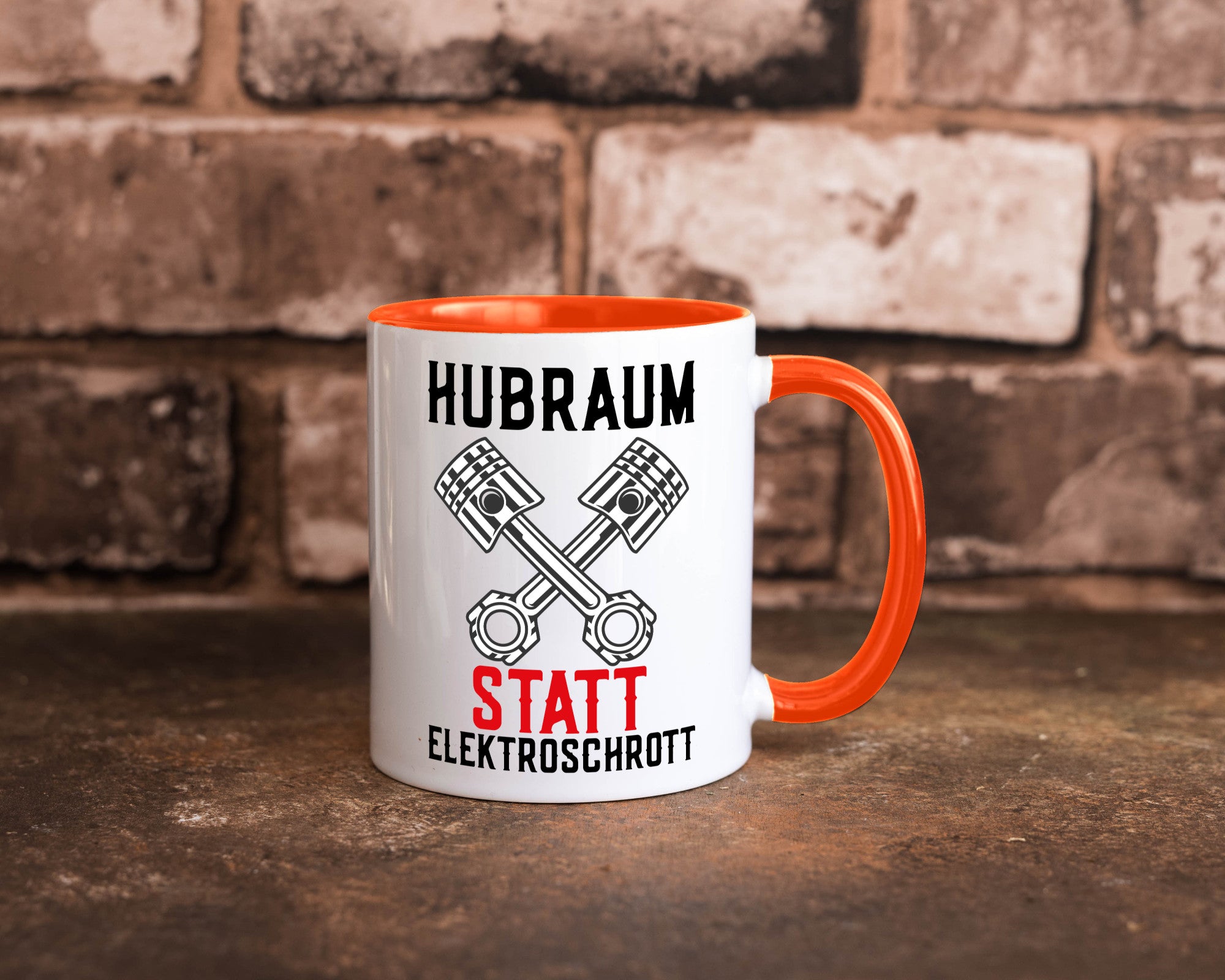 Hubraum statt Elektroschrott | Autofan Verbrennungsmotor Geschenk Humor