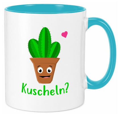 Kuscheln? | lustige Tasse Kaktus Motiv Humor lustig Geschenkidee Geschenk