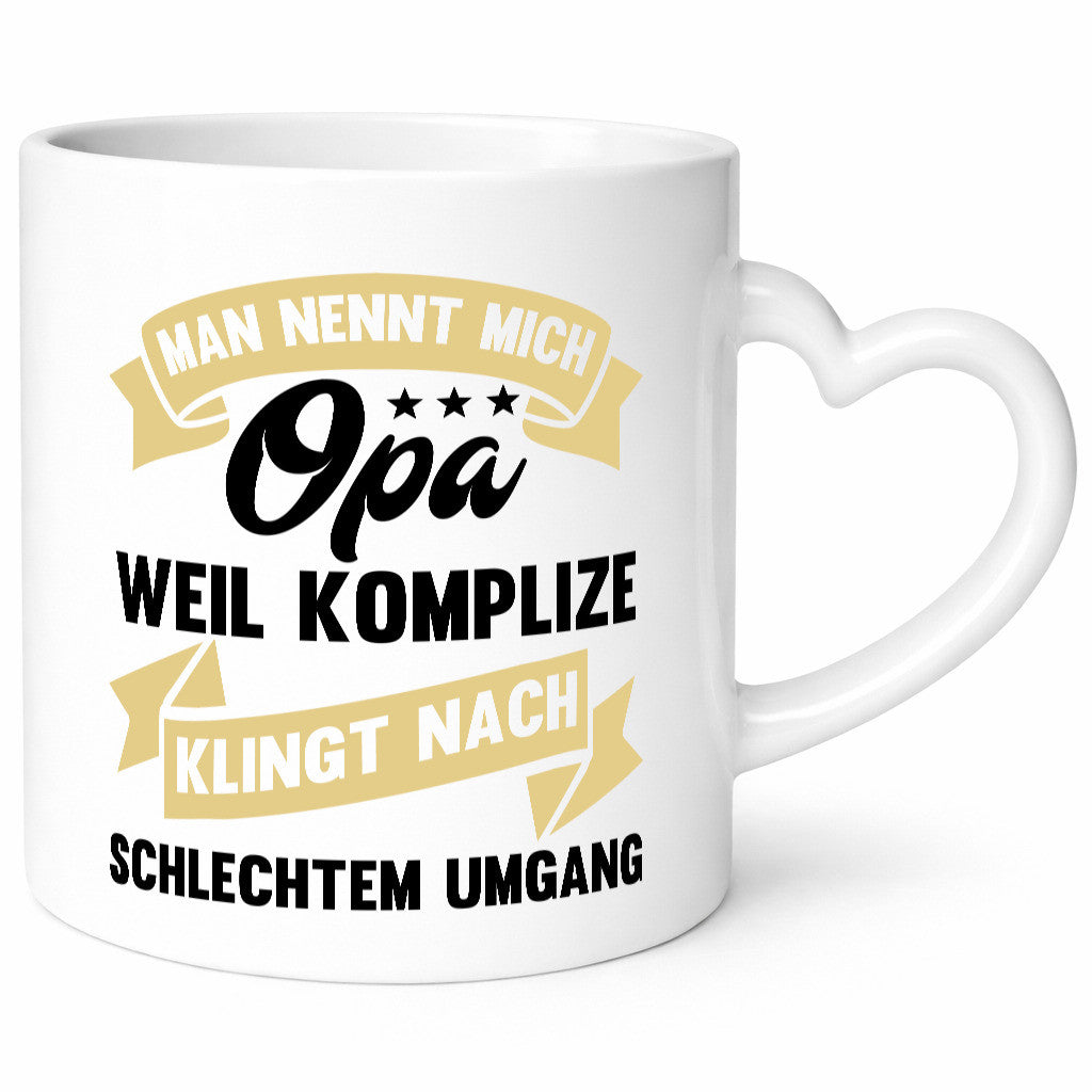 Man nennt mich Opa | Bester der Welt Humor Familie Geschenkidee Tasse