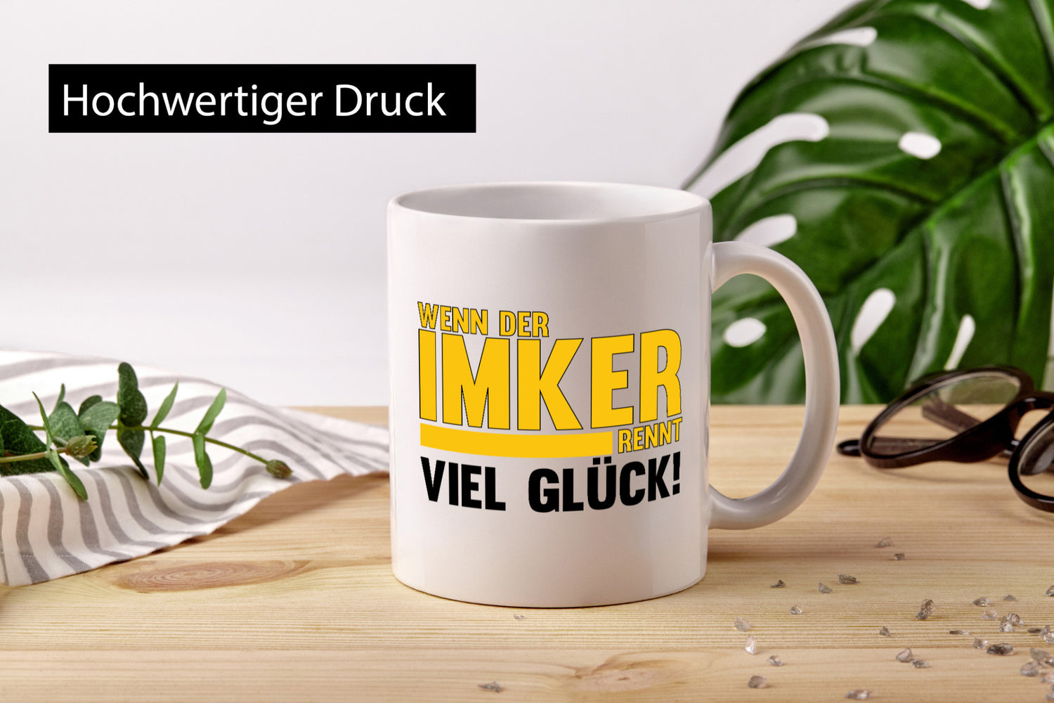 Wenn der Imker rennt, viel Glück | Imkerrei Bienen Geschenk Humor Geschenkidee