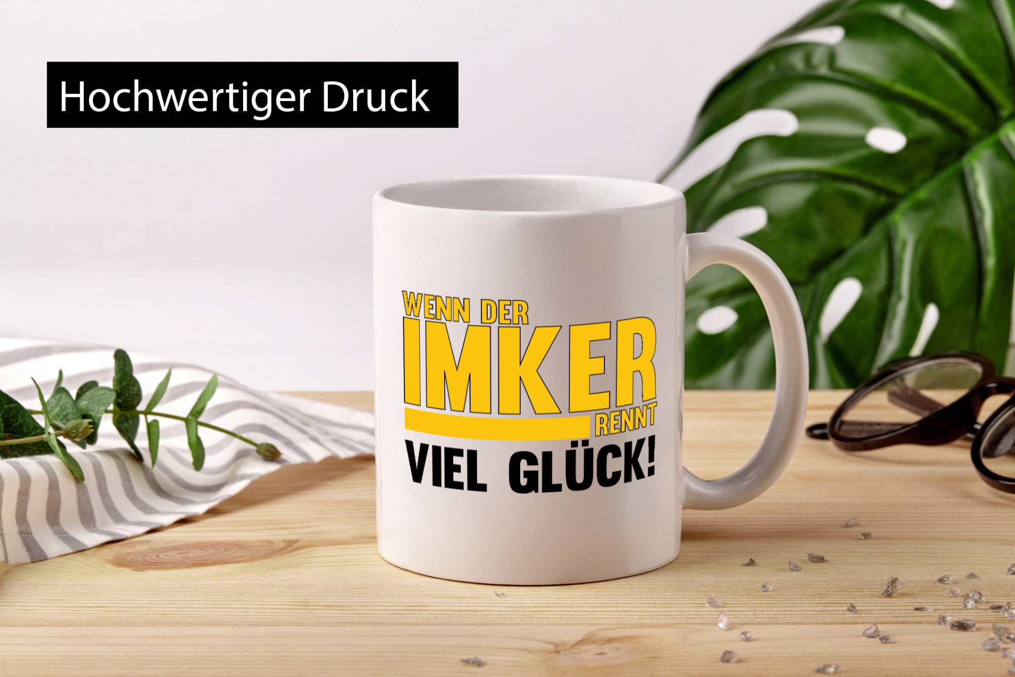 Wenn der Imker rennt, viel Glück | Imkerrei Bienen Geschenk Humor Geschenkidee