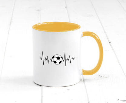 Fußball Herzschlag | Fussballer Verein Sport Team Geschenk Humor Geschenkidee