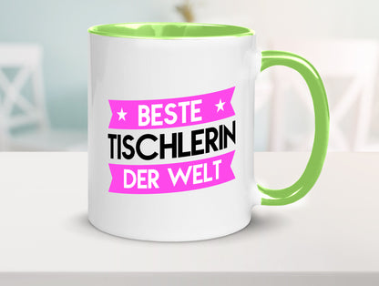 Beste Tischlerin | Tischlerei lustiger Spruch Geschenk Humor Geschenkidee Tasse