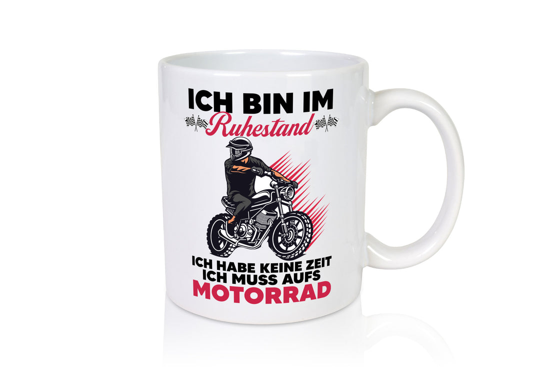 Rentner muss aufs Motorrad | Ruhestand lustig Jubiläum Geschenk Tasse