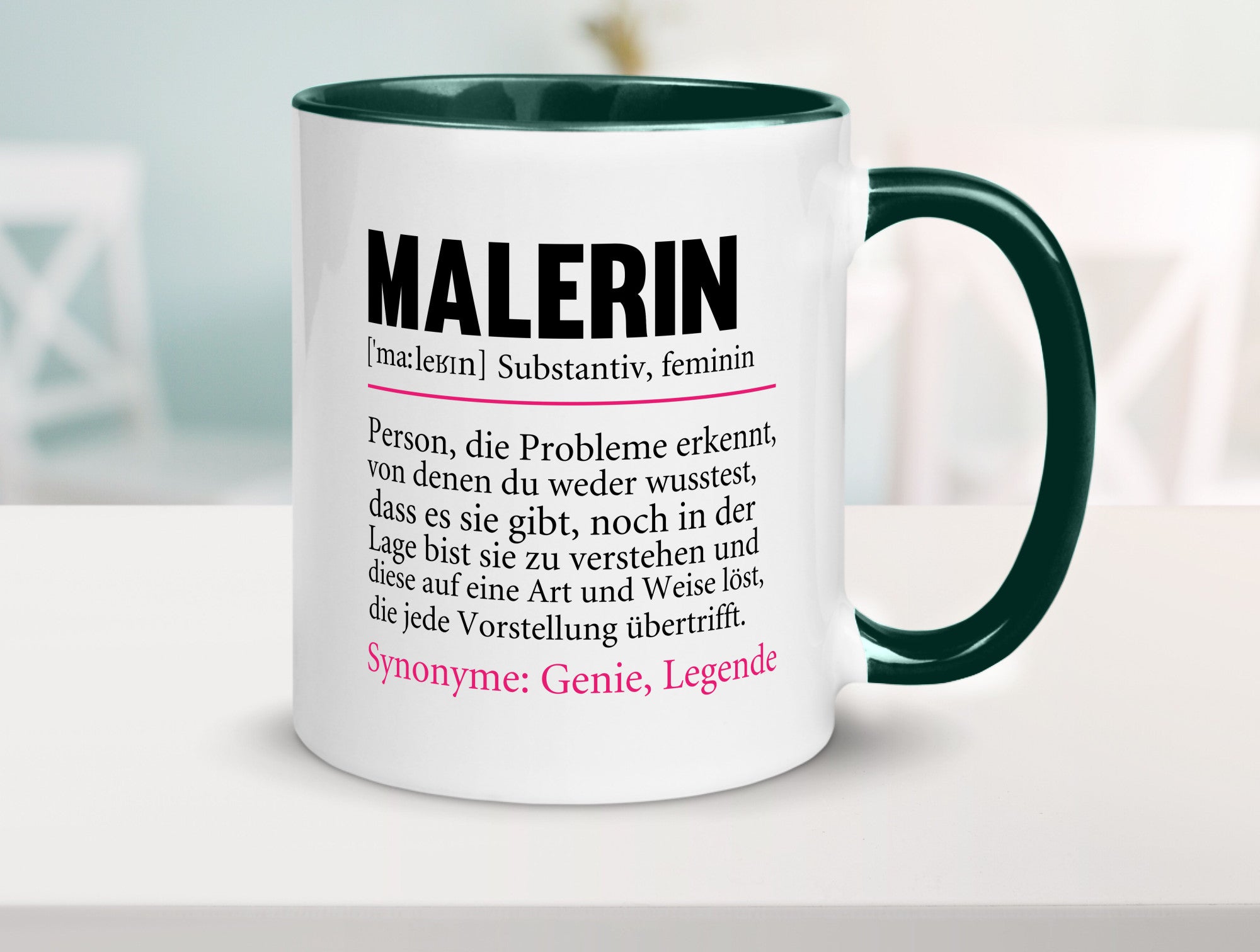 Malerin | Spruch Beruf lustig Malerinnen Humor Arbeit Kollegen Büro