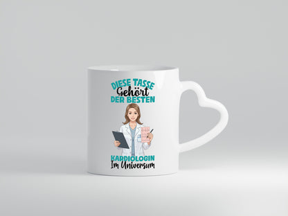 Im Universum: Kardiologin | Kardiologie Geschenkidee Humor Tasse