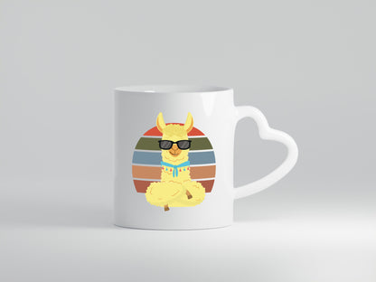 Cooles Alpaka | Lama Tasse Sonnenbrille Sommer lustig Humor Geschenkidee