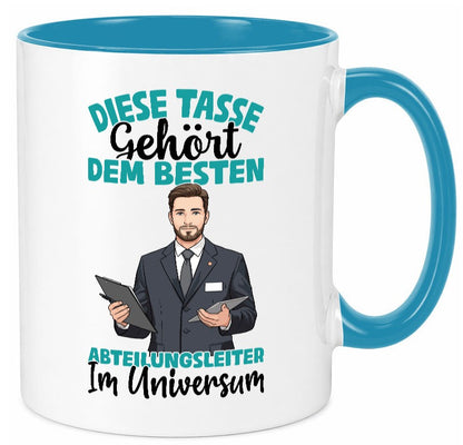 Im Universum: Abteilungsleiter| Führungskraft lustig Humor Geschenkidee Tasse