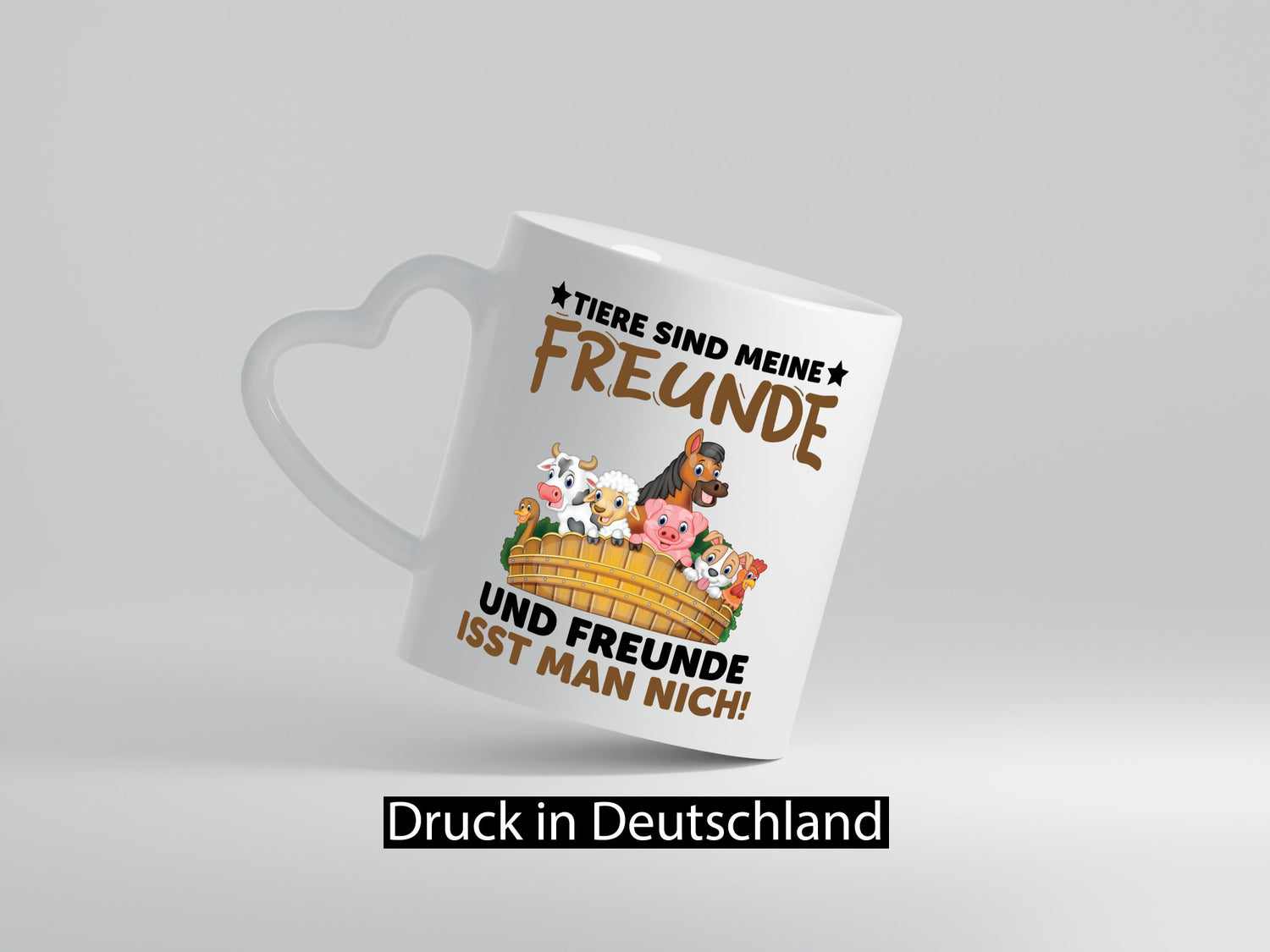 Tiere sind wie meine Freunde | Vegetarier lustig Tierliebhaber Humor Geschenk