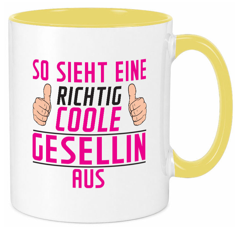 Richtig Coole Gesellin | Handwerkerinnen Humor Geschenkidee Tasse