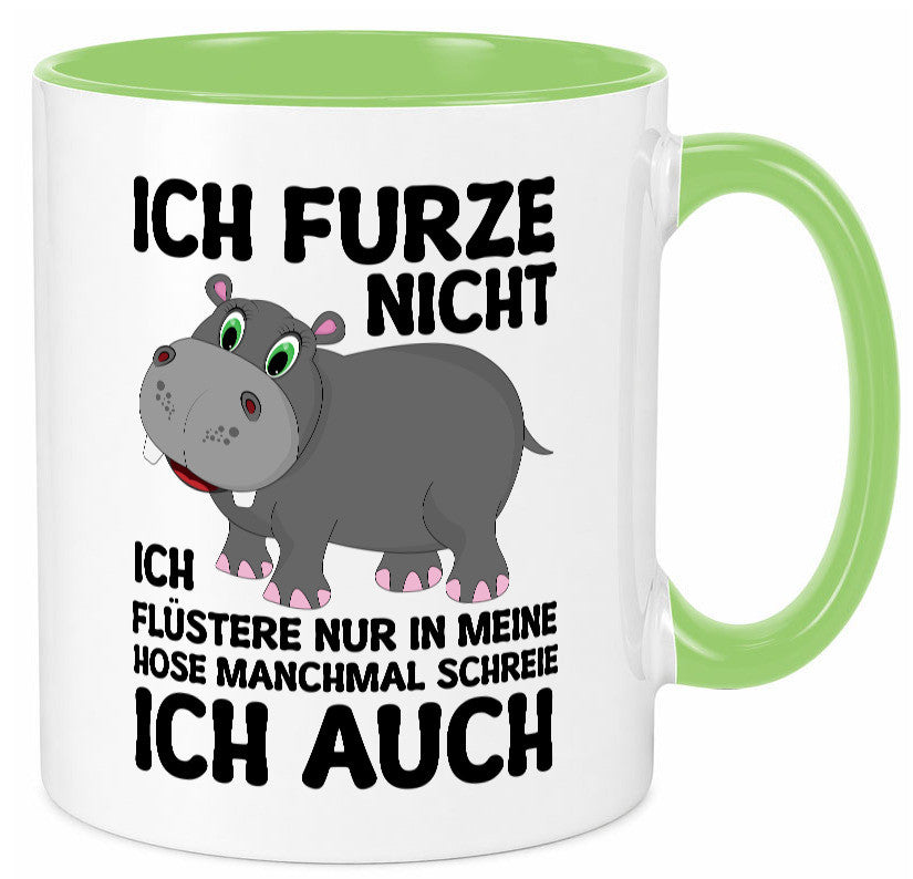 Ich furze nicht | furznilpferd v2 Humor Geschenkidee Tasse