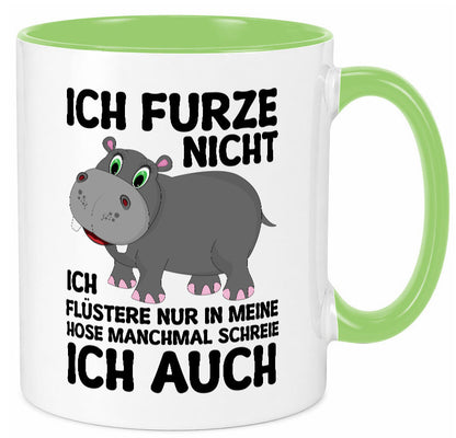 Ich furze nicht | furznilpferd v2 Humor Geschenkidee Tasse