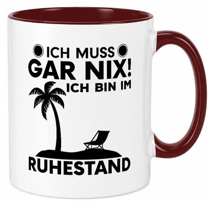 Ich bin im Ruhestand | Rentner Tasse Rente Humor Geschenkidee Jubiläum