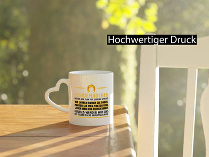 Pferdemädchen | Reiterin Tasse Pferdebesitzerin Geschenk Humor Geschenkidee