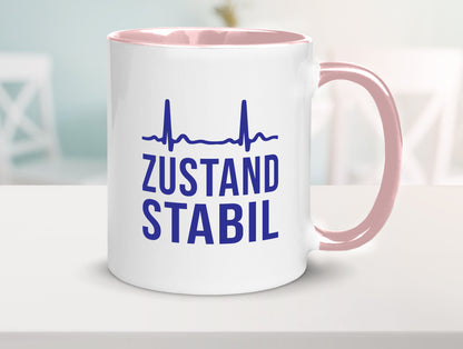 Zustand stabil | Herzschlag v2 Geschenk Humor Geschenkidee lustiger Spruch Tasse