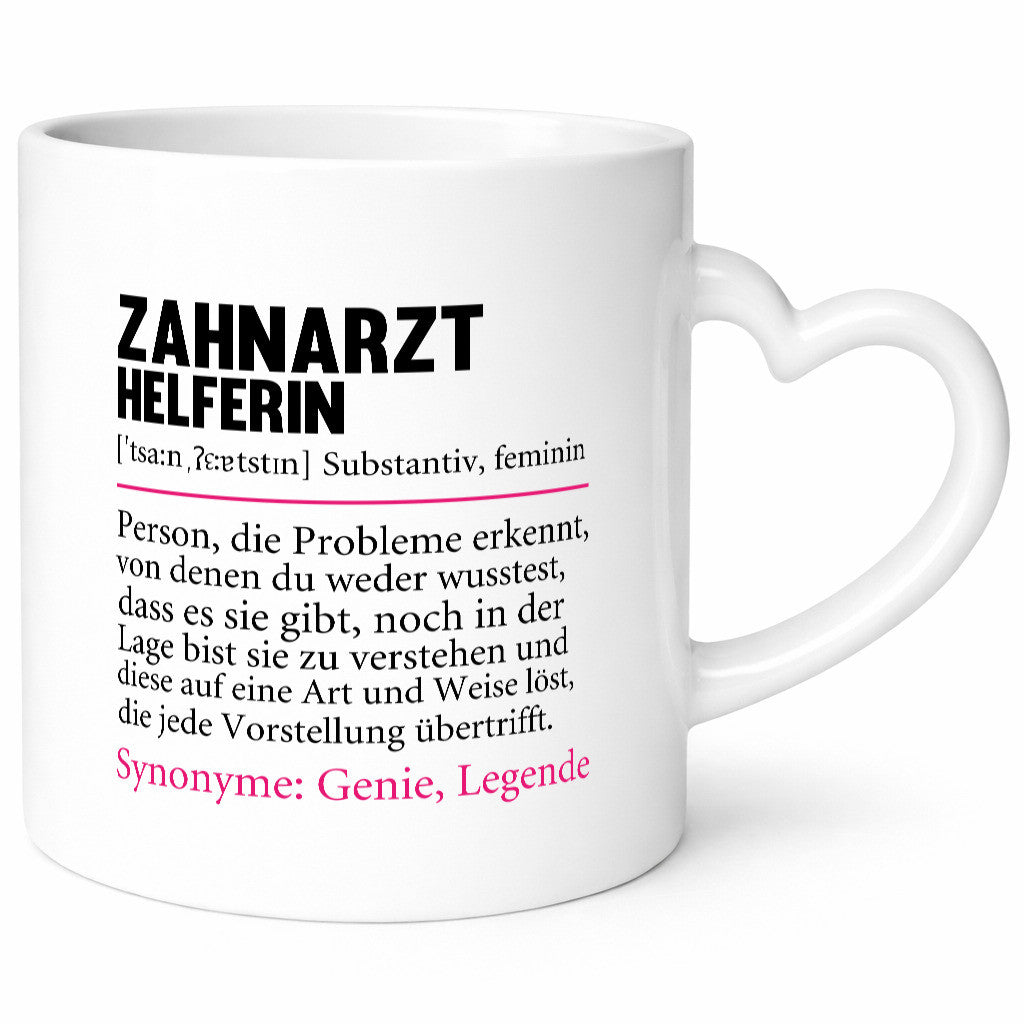 Zahnarzthelferin | Zahnmedizin Humor lustiger Spruch Geschenk Geschenkidee Tasse