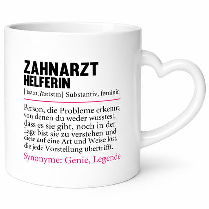 Zahnarzthelferin | Zahnmedizin Humor lustiger Spruch Geschenk Geschenkidee Tasse