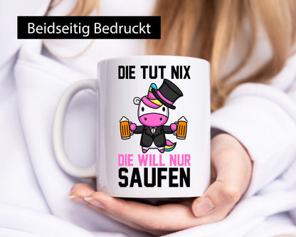 Die tut nix will nur Saufen | Einhorn Bier v2 lustig Humor Geschenkidee