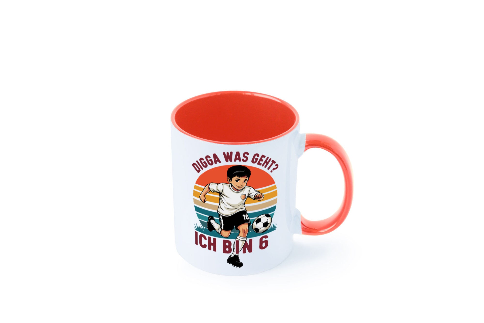 6 Geburtstag | Jahre Digga was geht ab Fußball lustiger Spruch Geschenk