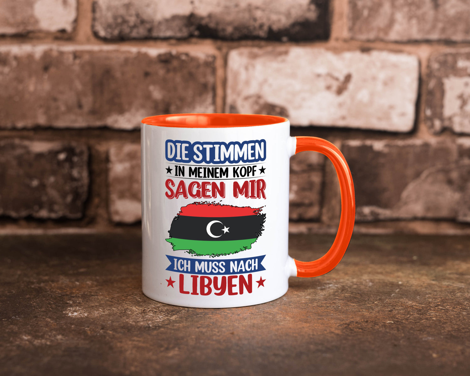 Libyen | Urlaub Stimmen in meinem Kopf Traumland Geschenkidee Humor Tasse