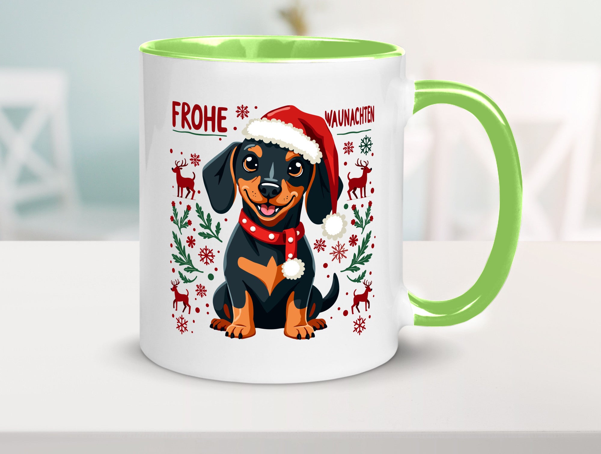 Frohe Waunachten | Ugly Christmas Weihnachtshund v2 Humor Tierliebhaber