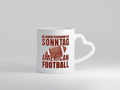 American Football | Sportfan Motiv jeden Sonntag Humor Geschenkidee Tasse