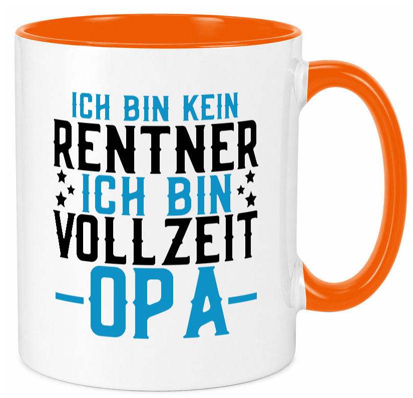 Rentner | Vollzeit Opa Pension Ruhestand Großvater lustiger Spruch Geschenk