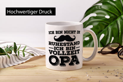 Nicht im Ruhestand, bin Vollzeitopa | Opa Schneuzer Humor Familie Geschenkidee