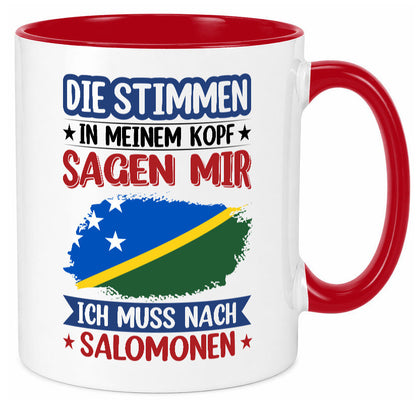 Salomonen | Urlaub Stimmen in meinem Kopf Traumland v2 Humor Geschenkidee Tasse