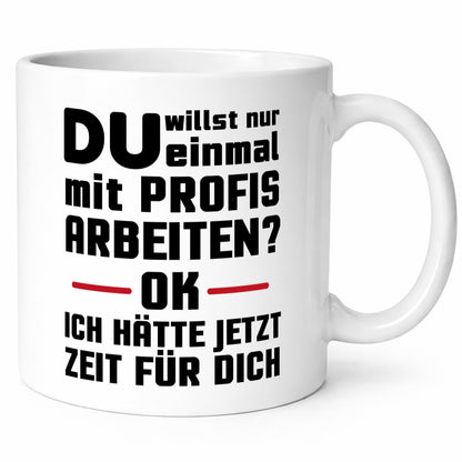 Mit Profis arbeiten | Kollegen lustiger Handwerker Geschenkidee Arbeit Büro