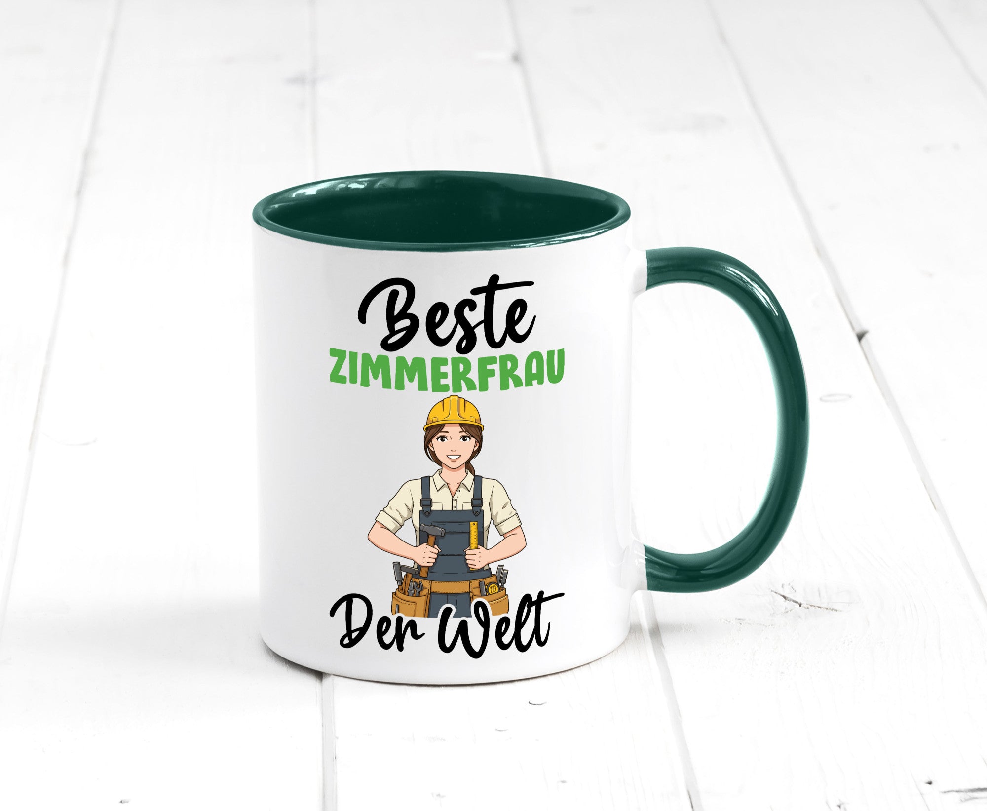 Beste Zimmerfrau| Holzbau | Handwerkerin v2 Geschenk Humor Geschenkidee