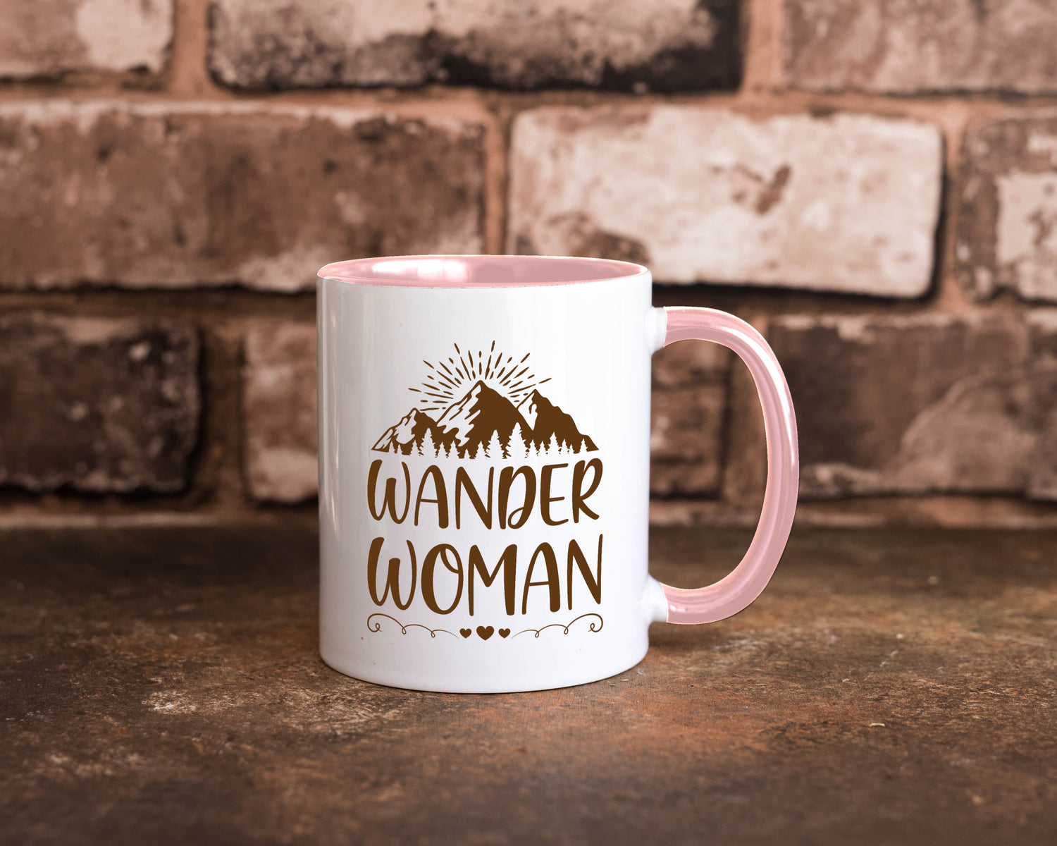 Wander Woman | Berge Herzen Geschenk Familie Geschenkidee lustiger Spruch Tasse